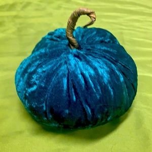 velvet pumpkin decor